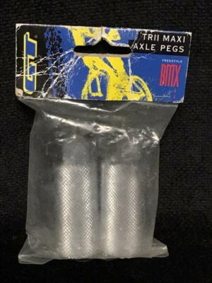 NOS Stamped GT TRII MAXI AXLE PEGS 26T Old School BMX Pro