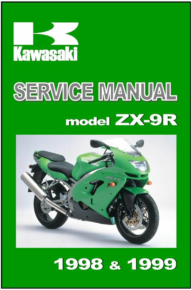 KAWASAKI Workshop Manual ZX-9R ZX9R Ninja 1998 1999 Maintenance