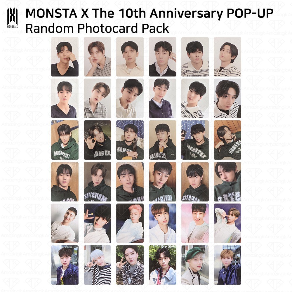 Monsta X The 10th Anniversary POP-UP MD Random Photocard Pack KPOP