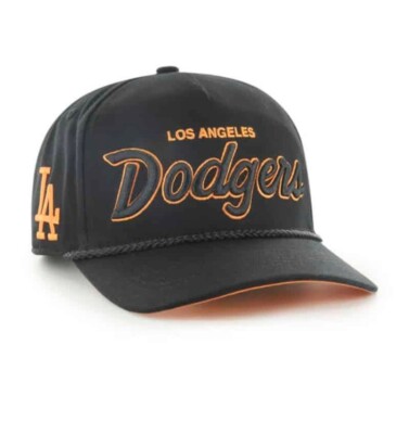 Los Angeles Dodgers MLB 47' Script Rope Hitch Black / Orange