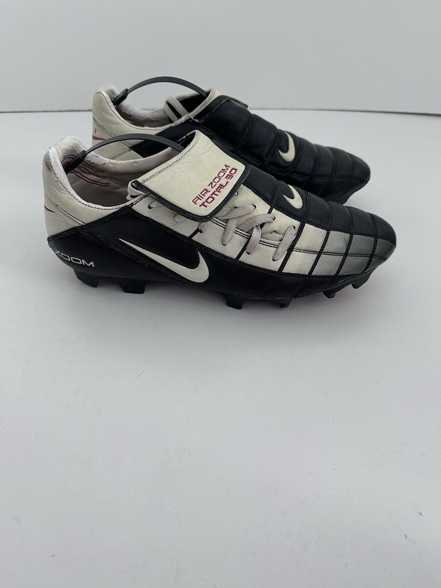 Nike Total 90 Air Zoom Black White Football Cleats Soccer Boots