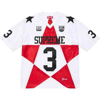 Supreme Star Football Jersey Black White Gold Dark Green 4colors