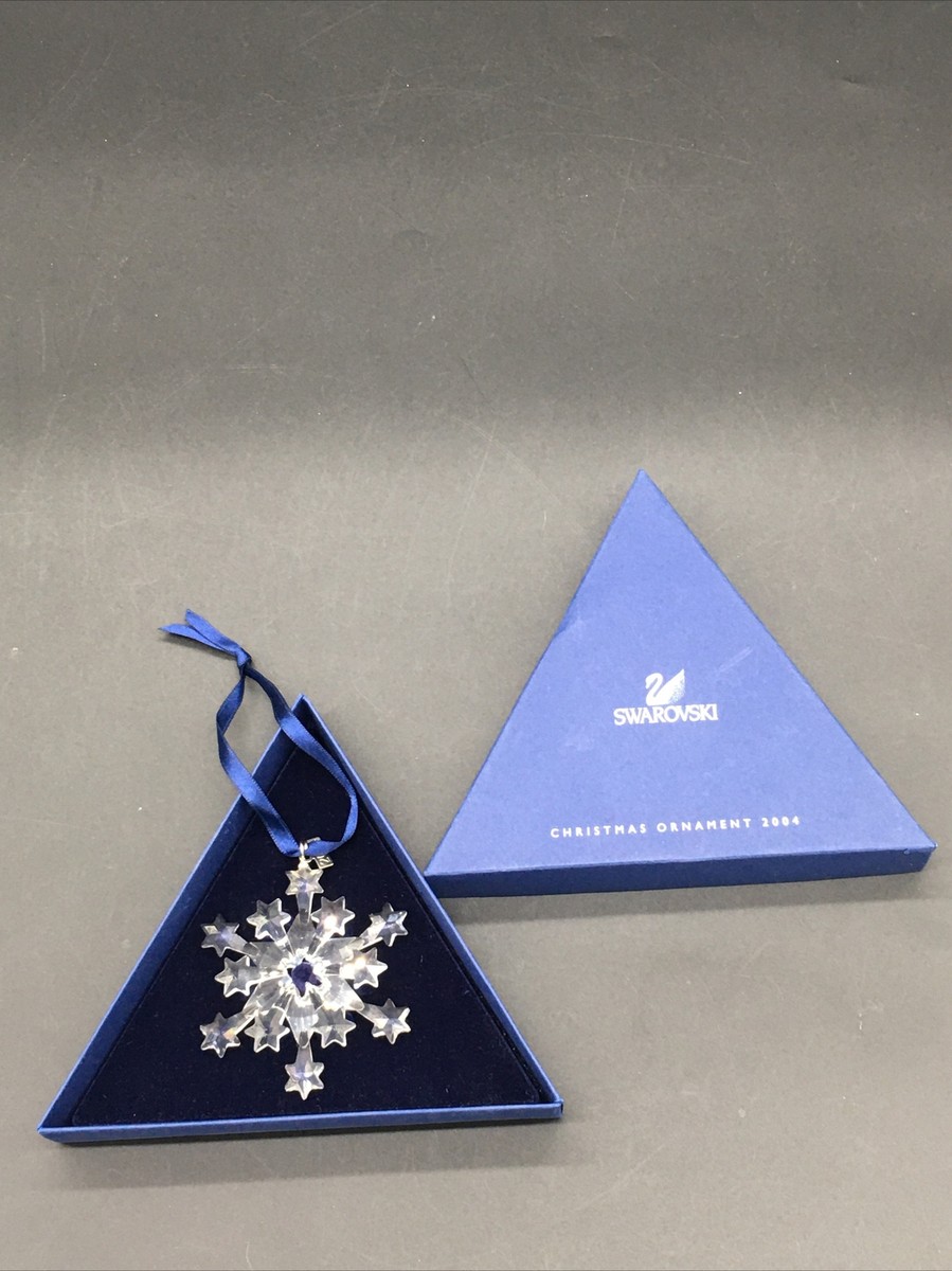 Swarovski 2004 Clear Christmas Ornament RARE IN BOX!! | eBay