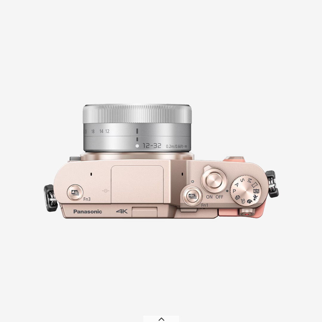 Panasonic mirrorless single-lens Lumix GF10 double lens kit PINK