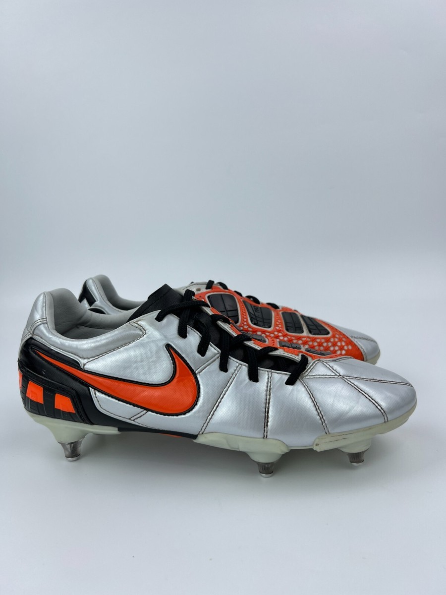Nike Total 90 Strike III SG - Platinum/Orange/Black Cleats | eBay