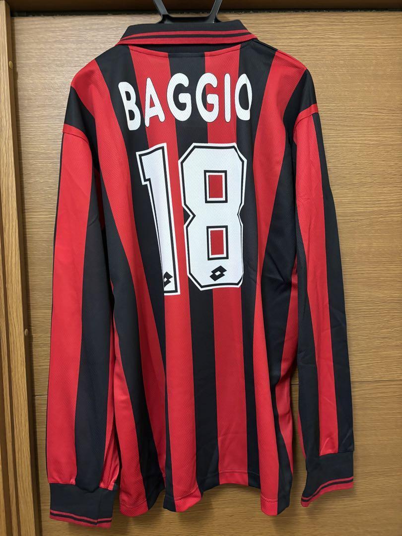 AC Milan 1995/96 Home Jersey #18 Roberto Baggio Lotto XL w/ Tags