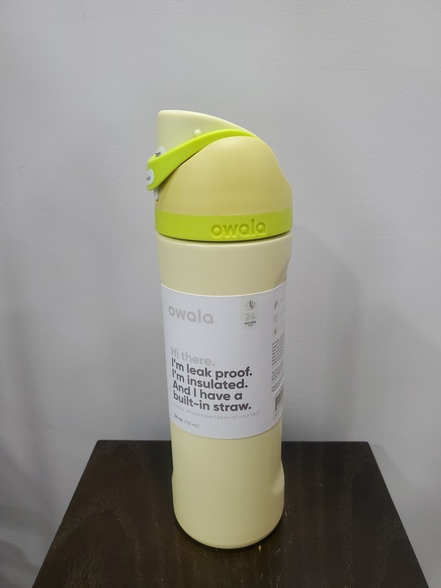 Owala FreeSip Stainless Steel Bottle / 24oz / Color: Limoncello
