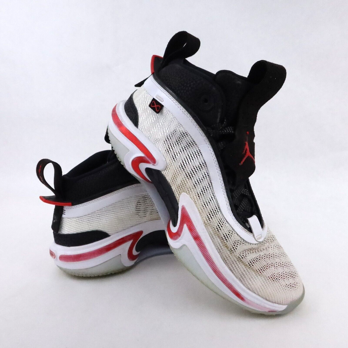 Nike Air Jordan 36 Shoes Men's 8 White Black Red Psychic Energy