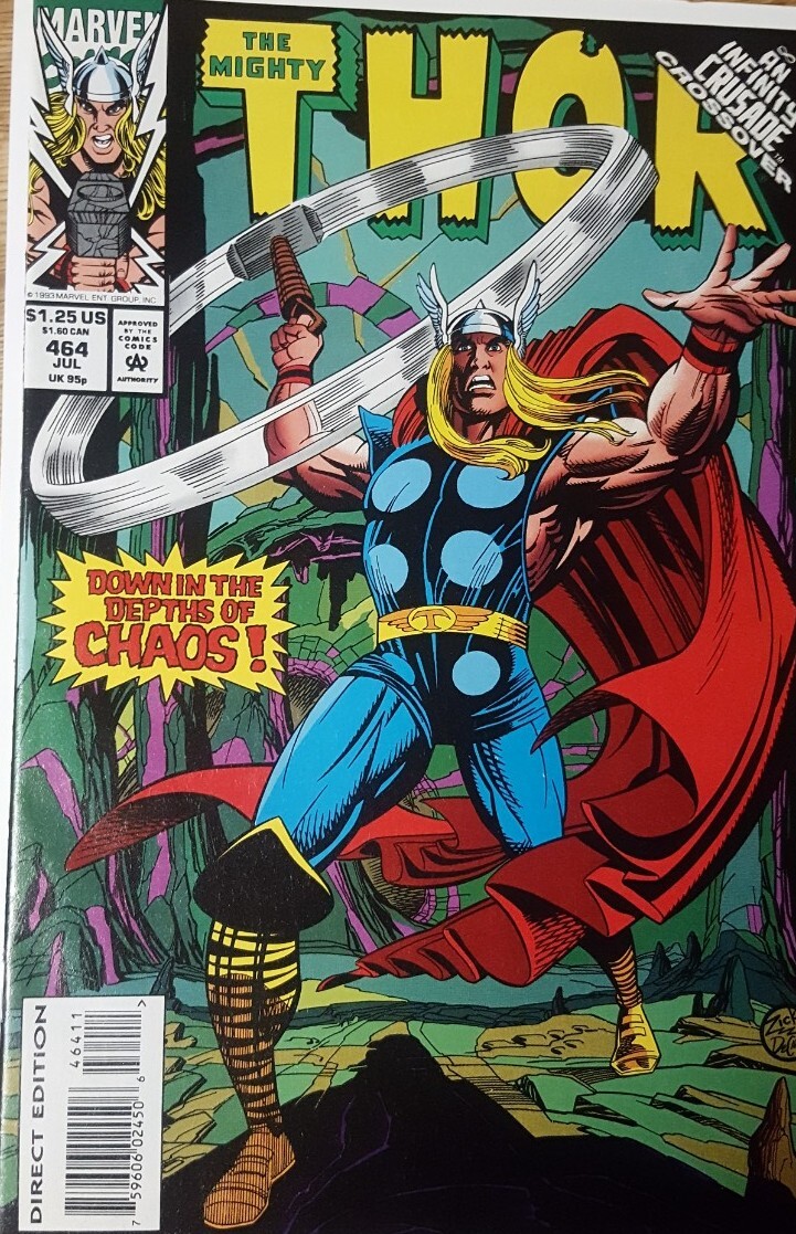 Marvel Comics The Mighty Thor #464 NM-MT DIRECT EDITION Boarded