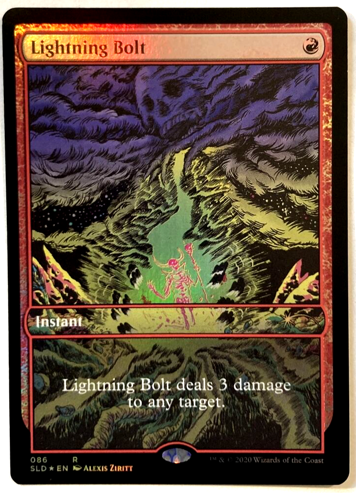 MTG Lightning Bolt *FOIL* Secret Lair Drop 086 NM | eBay