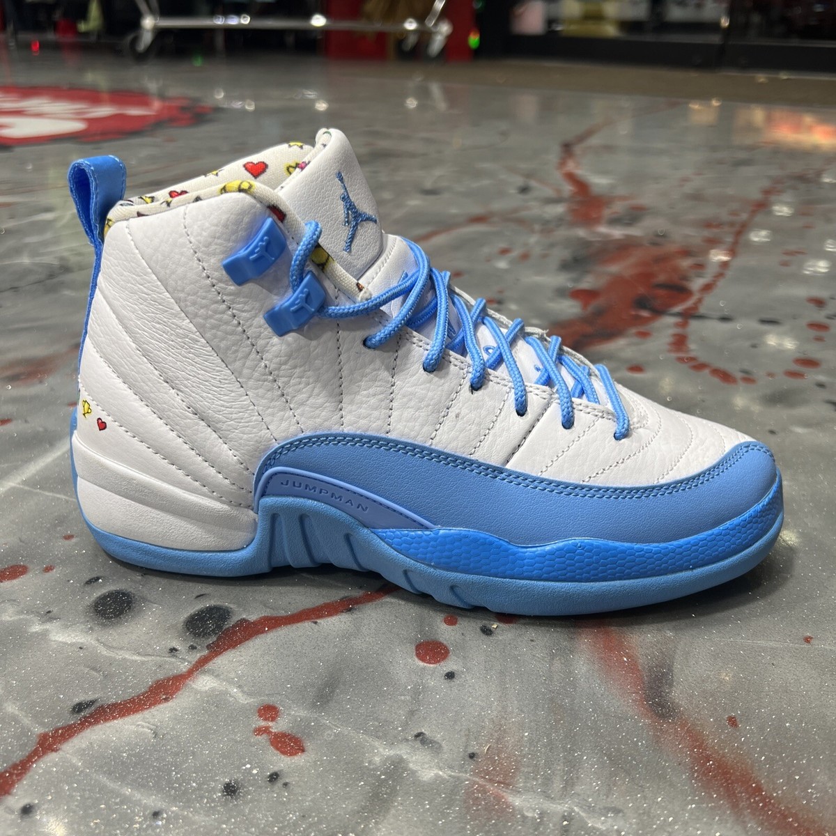 2022 Nike Air Jordan 12 Retro GS Emoji University Blue DQ4365 114