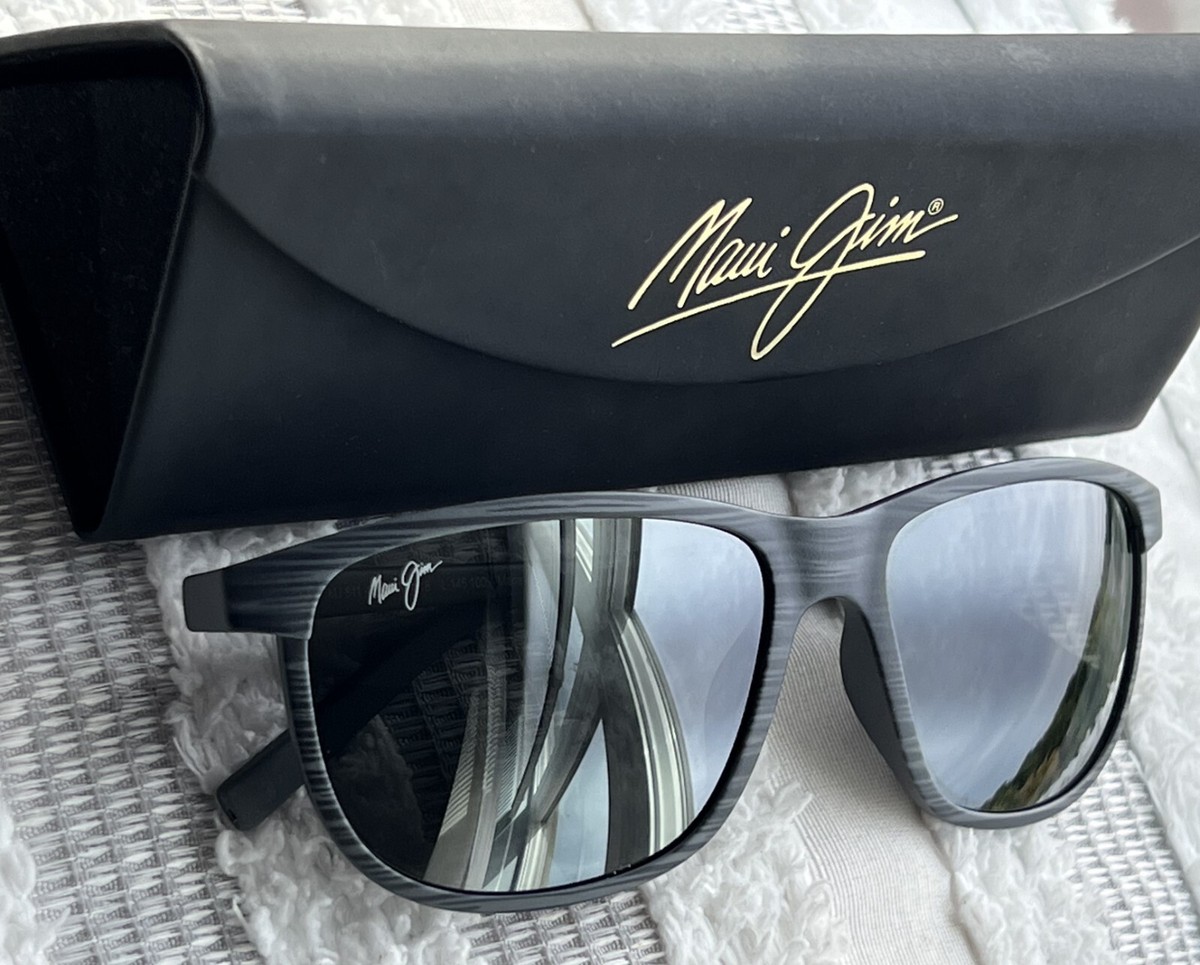 Maui Jim Dragons Teeth Lele Kawa MJ 811 11D Grey Stripe Frame