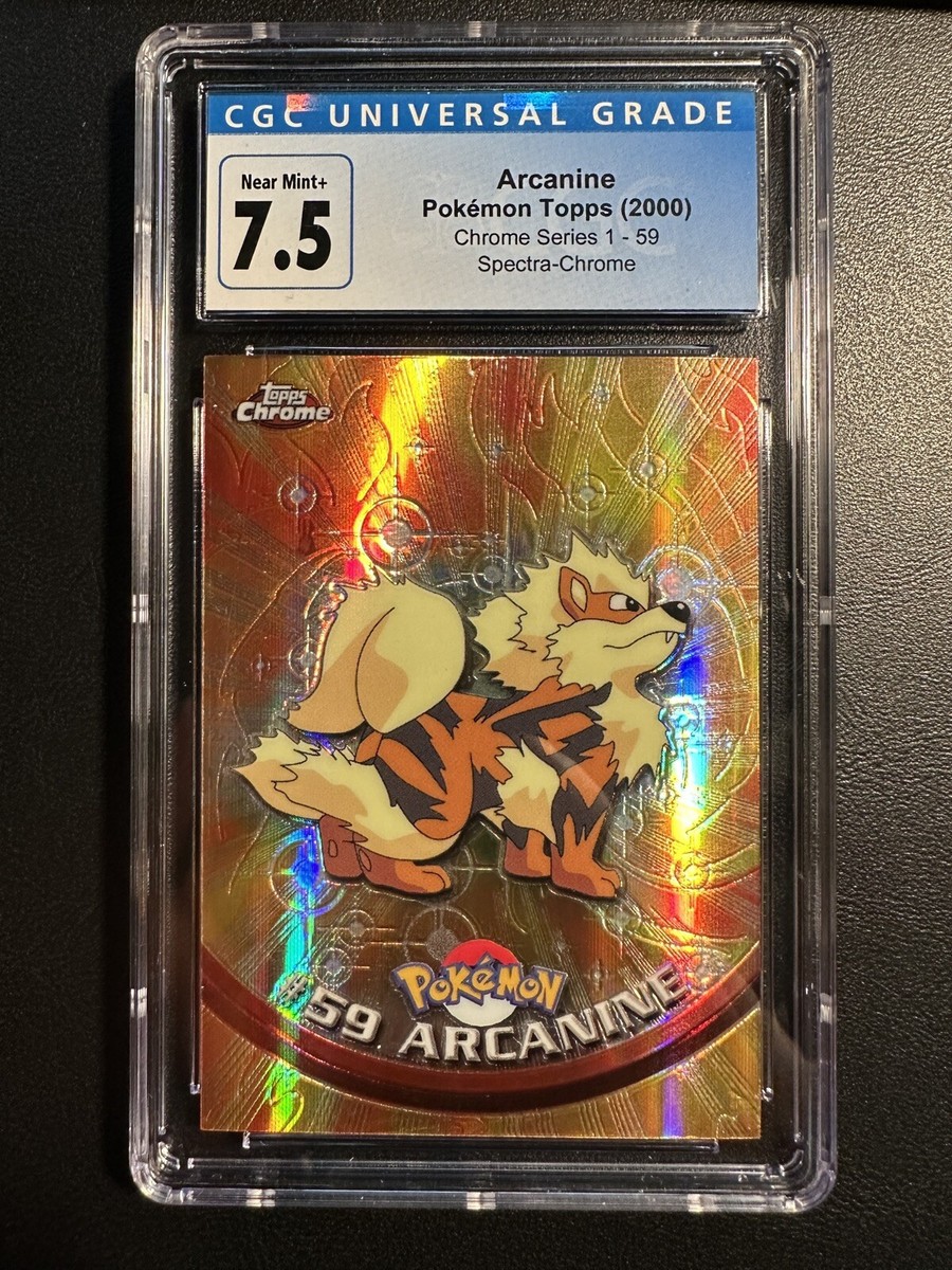 2000 Pokemon Topps Chrome Arcanine Spectra #59 CGC 7.5 | eBay