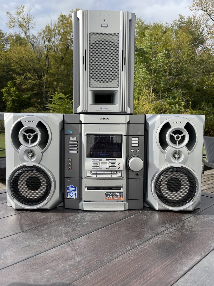 Sony MHC-GX40 Mini Hi-Fi Component System 3 Disc AM / FM No Remote