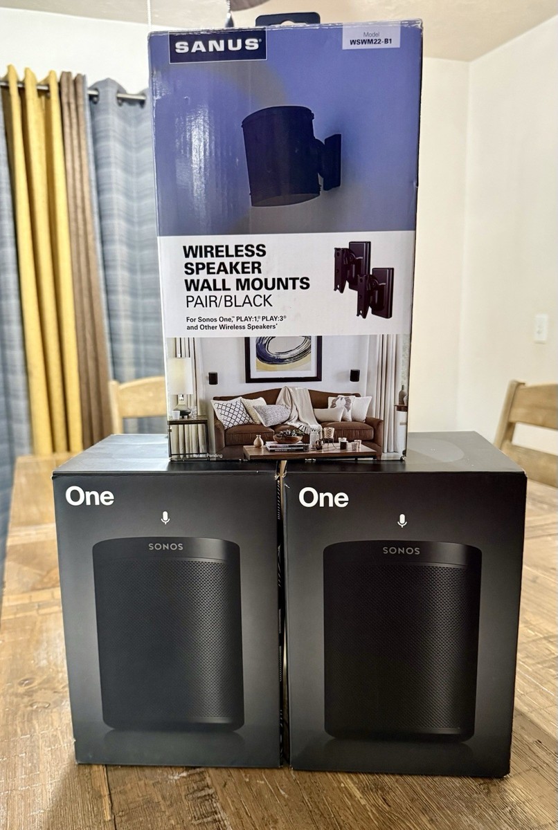 Sonos One (Gen 2) Smart Speaker with Alexa - Black for sale online