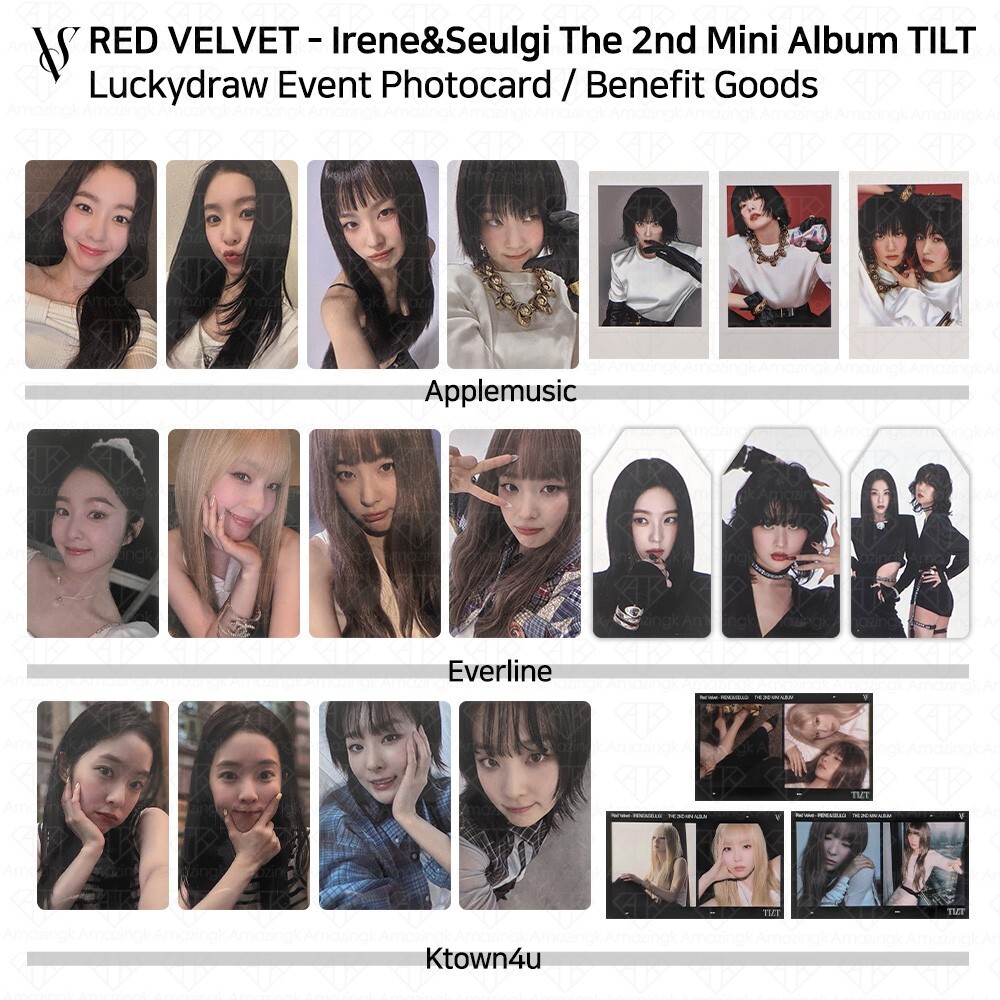 Redvelvet IRENE SEULGI 2nd Mini Album TILT Luckydraw Photocard