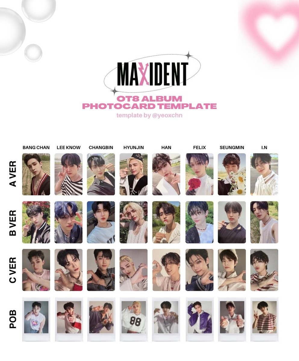 STRAY KIDS - MAXIDENT Official Album Photocards | eBay