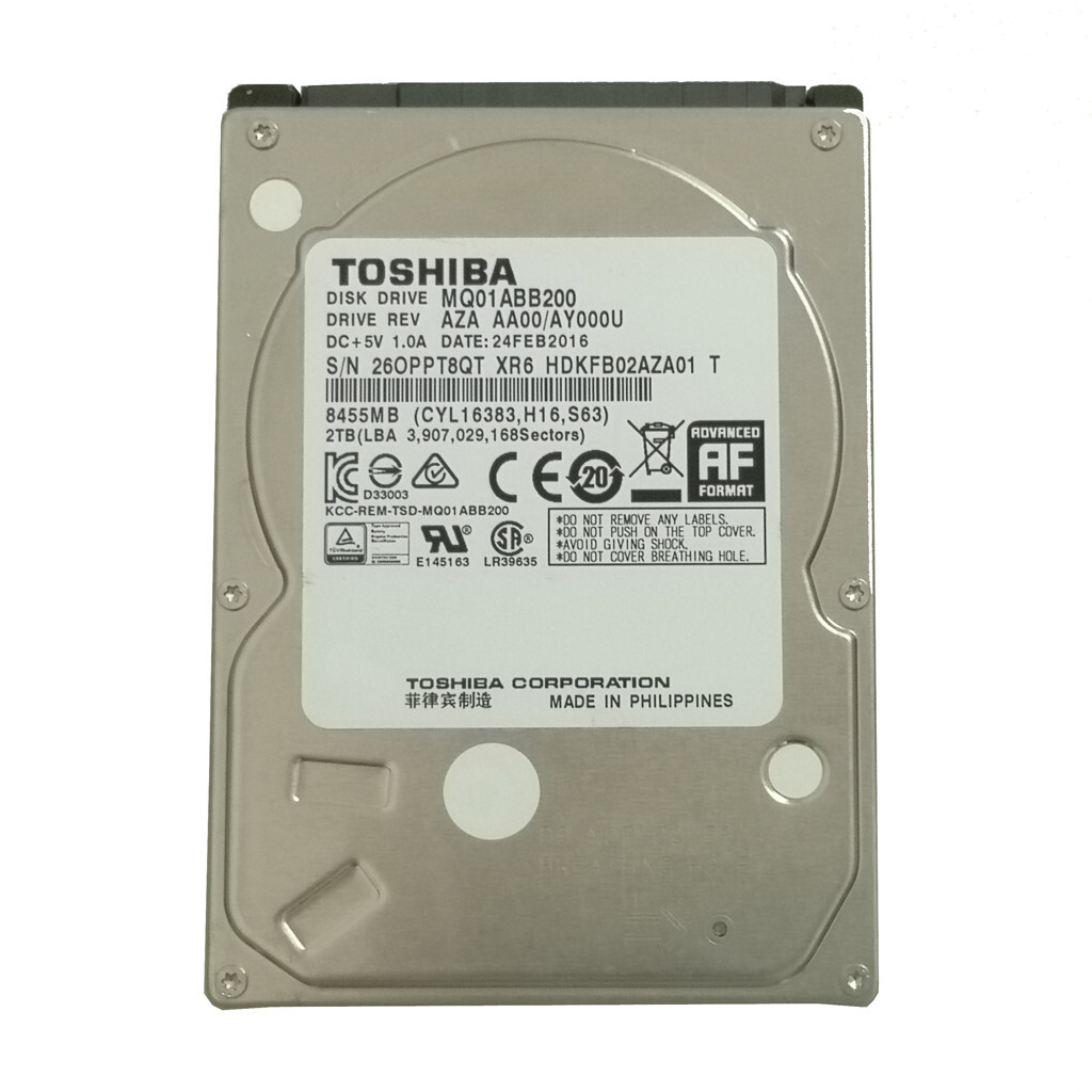 Toshiba 2TB MQ01ABB200 Sata 3Gbs 2.5