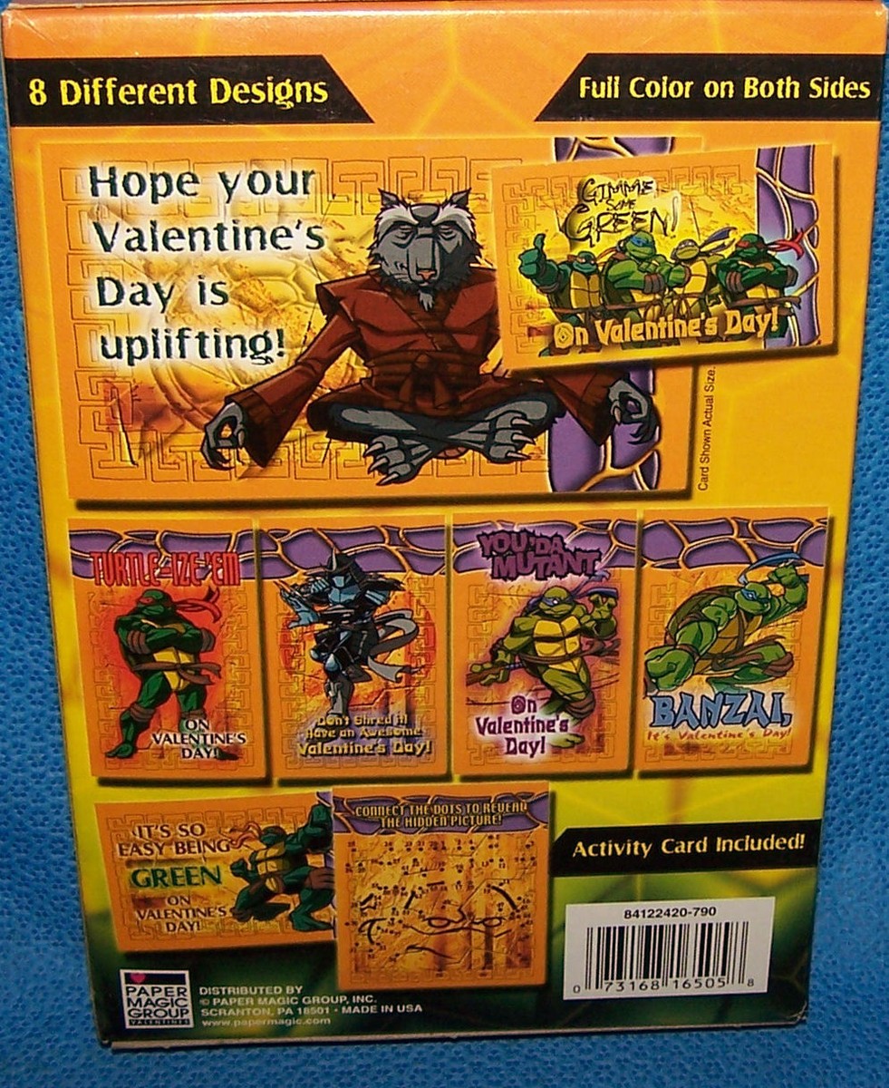 Valentines Day Cards (Box of 32) Teenage Mutant Ninja Turtles | eBay
