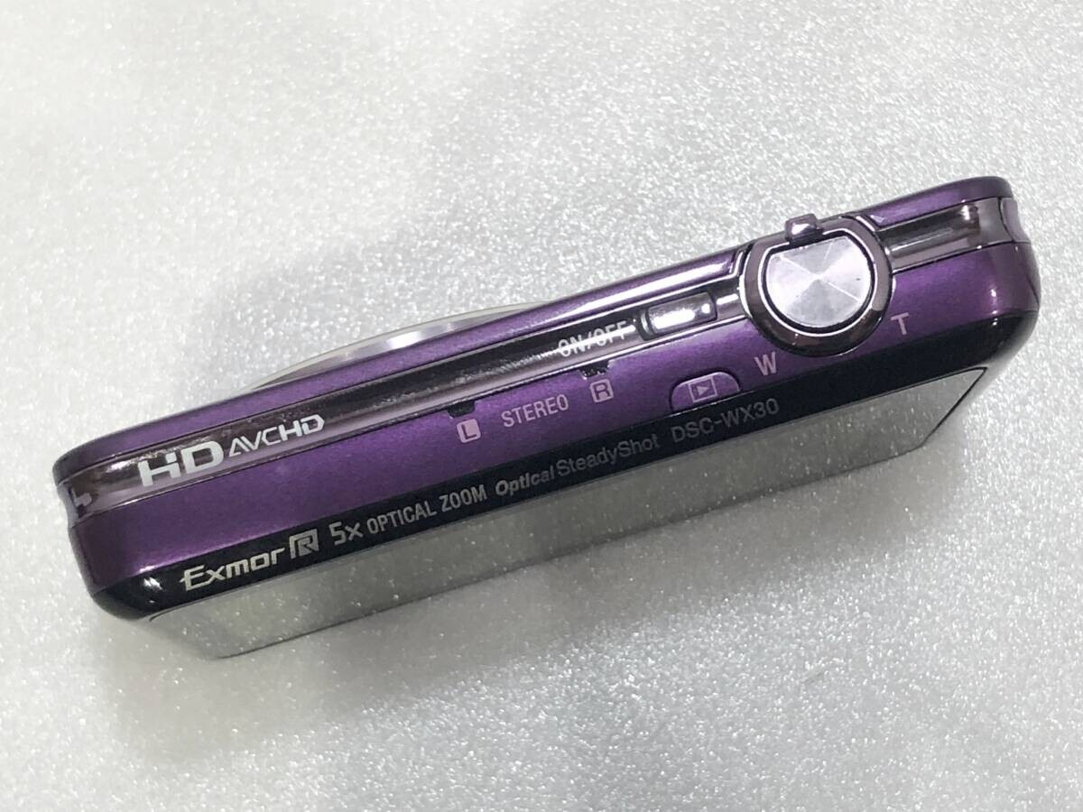 SONY Cyber shot DSC-WX30 16.2MP Digital Camera Purple Japanese