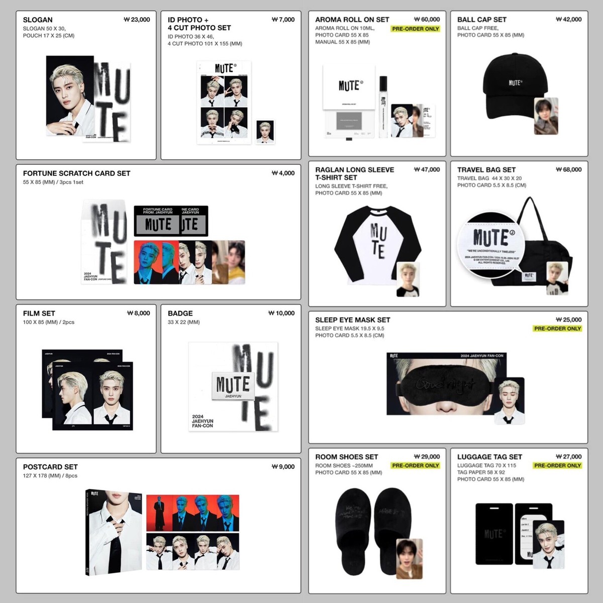 2024 NCT 127 JAEHYUN SOLO FAN-CON 𝐌𝐮𝐭𝐞 OFFICIAL MD GOODS | eBay