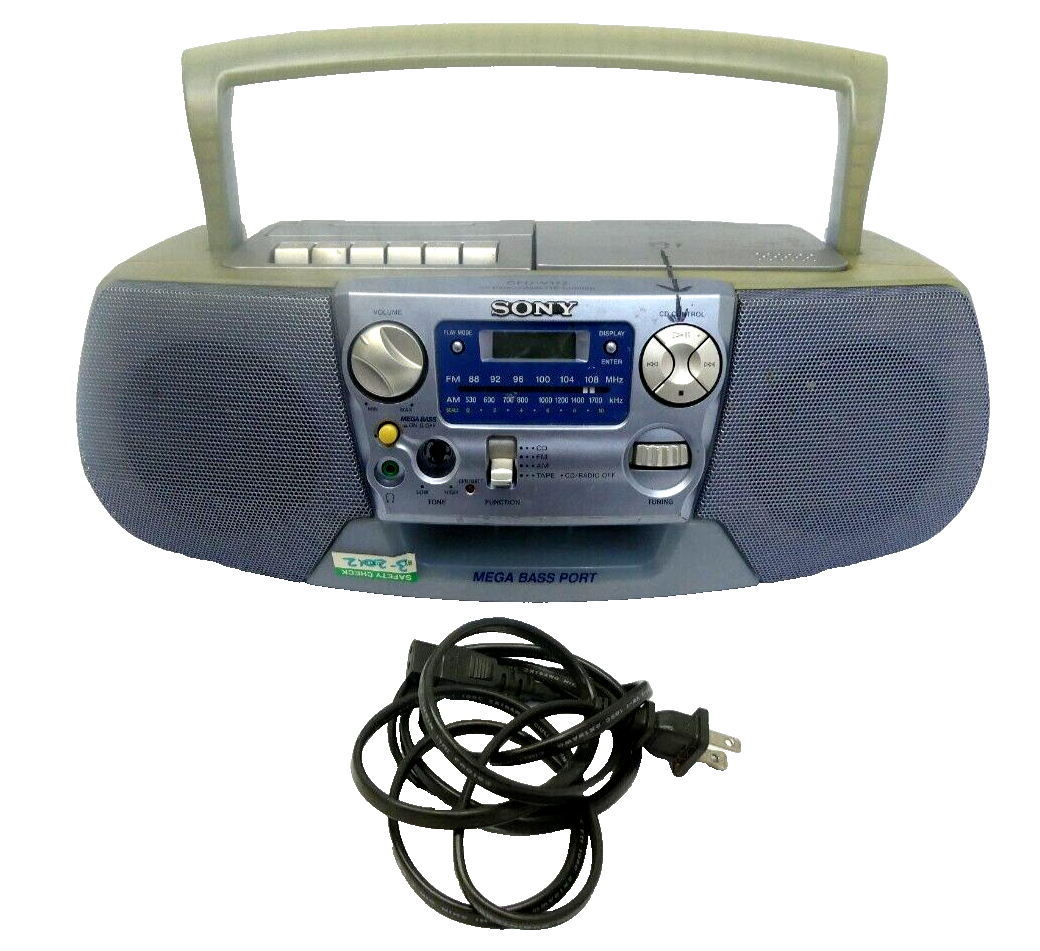 Sony Mega Bass Port Portable Battery Operated CFD-V177 | Boombox