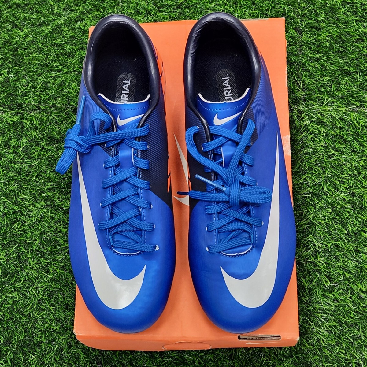 Nike Mercurial Victory II FG Men's Soccer Shoes Photo Blue-Orange