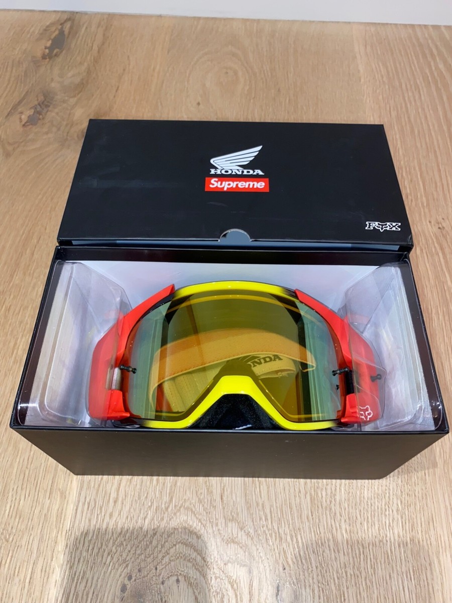 Supreme x Honda x Fox Vue Goggles Red/Yellow Brand New No Box | eBay