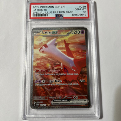 PSA 10 Latias ex 239/191 Special Illustration Rare Surging Sparks