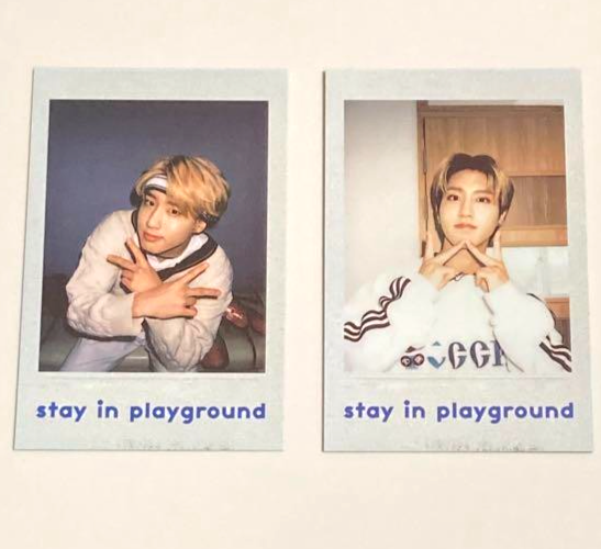 Stray Kids HAN stay in playground Polaroid Photocard Set of 2 2nd
