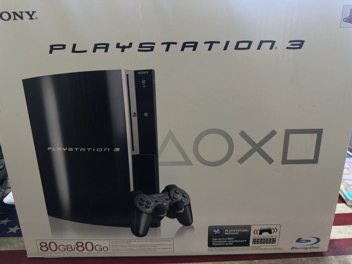 Sony PlayStation 3 PS3 80GB Console In box CECHK01 Not Backwards