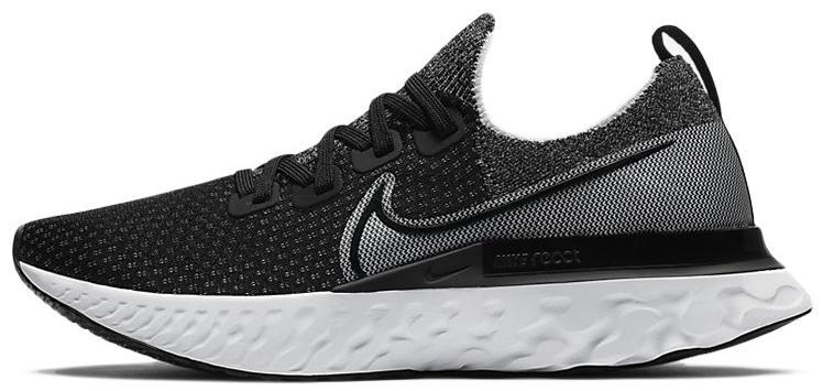 Preços baixos em Nike React Infinity Run Flyknit Black White | eBay