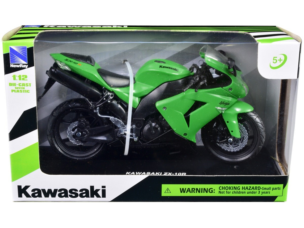 New Ray Kawasaki ZX-10R Ninja Green 1/12 Diecast Motorcycle Model