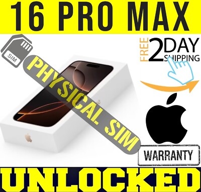 APPLE IPHONE 16 PRO MAX 256GB (UNLOCKED) NATURAL✓PHYSICAL SIM