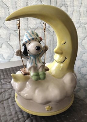 Aviva♡スヌーピー♡陶器製オルゴール♡乙女の祈り♡ヴィンテージ