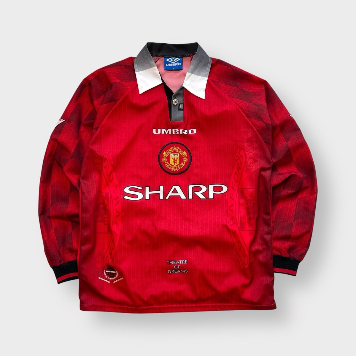 Vtg 1996/1998 LS Umbro Manchester United Cantona Football Jersey