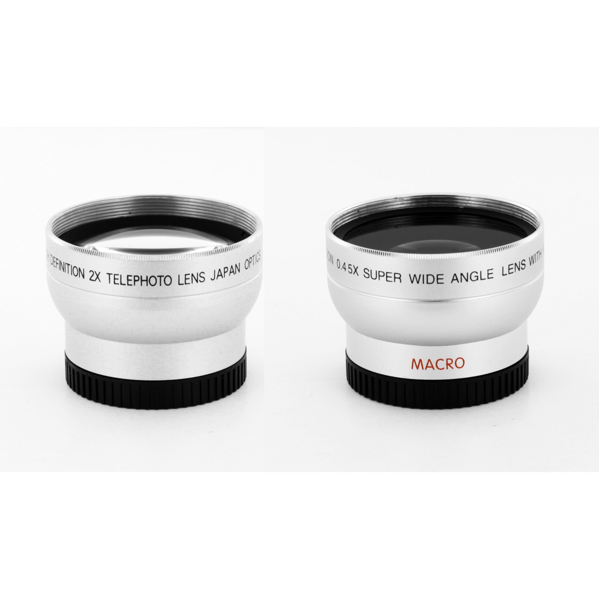 WIDE ANGLE & TELE LENS KIT FOR SONY DCR-IP7e TRV33 TRV22 SR100