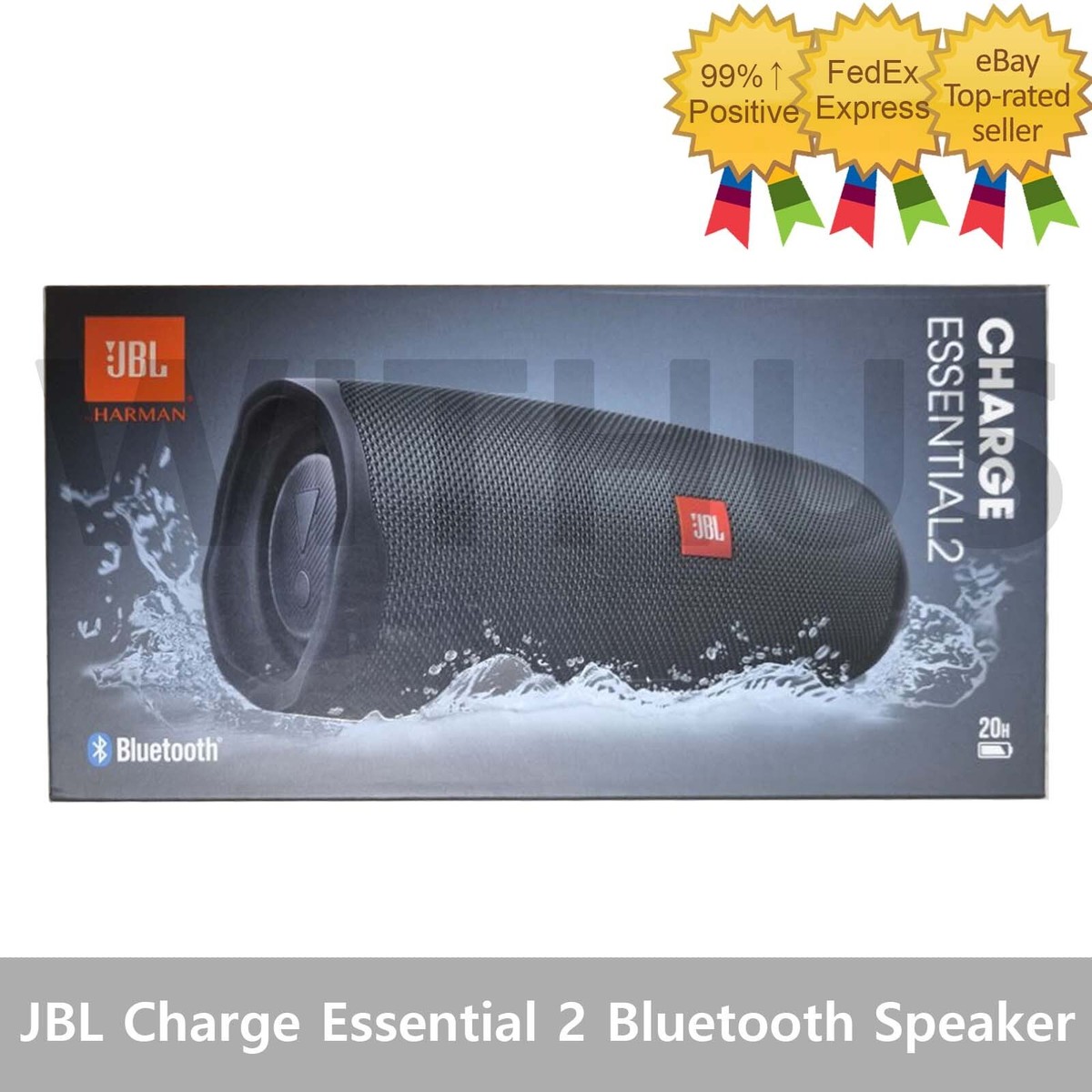 JBL Charge Essential 2 Portable Bluetooth Speaker Waterproof with