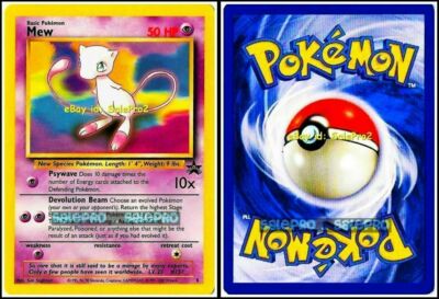 MEW pokemon PSYWAVE 50 HP DEVOLUTION BEAM RARE BLACK STAR MINT