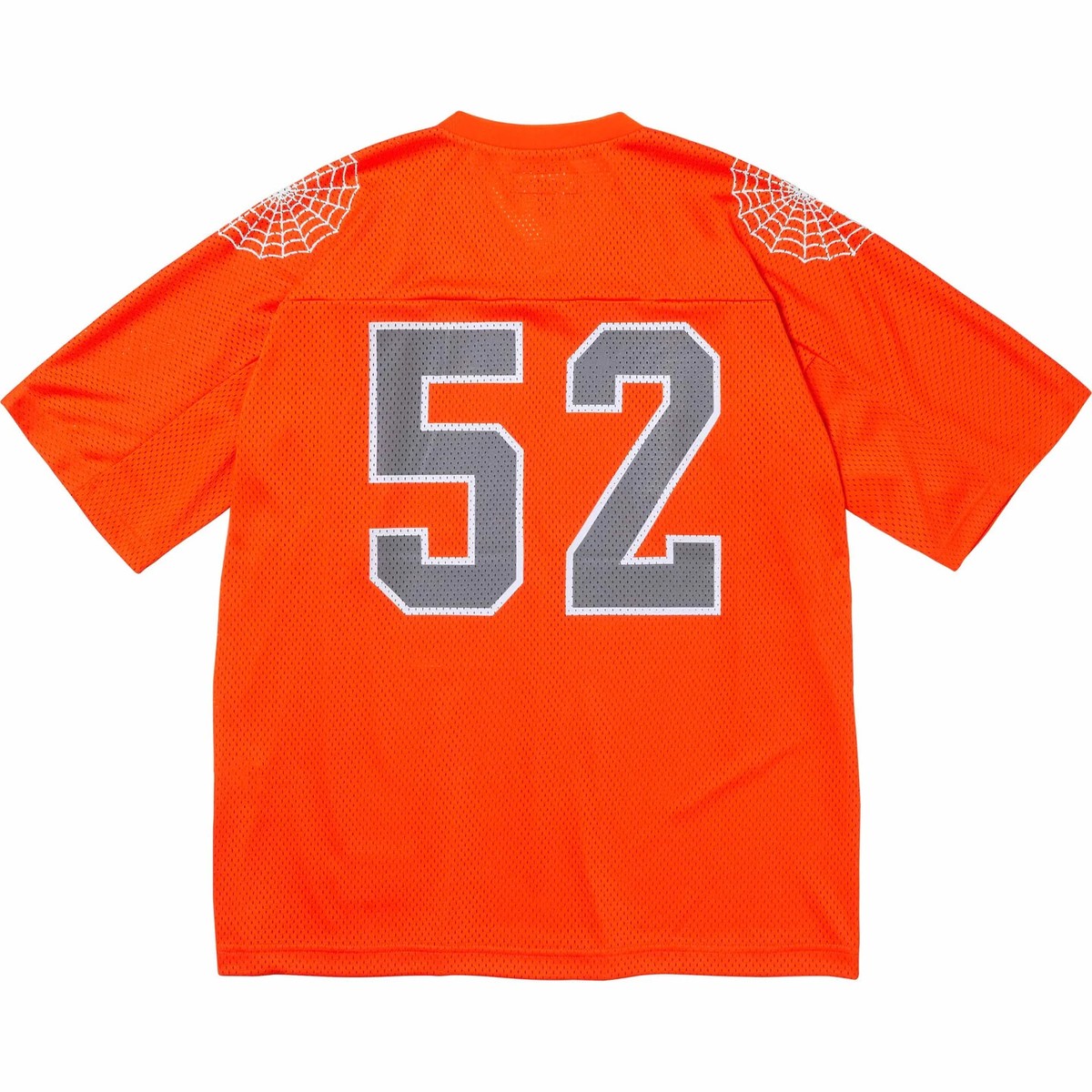 Supreme Spiderweb Football Jersey Black Orange White Blue 4colors