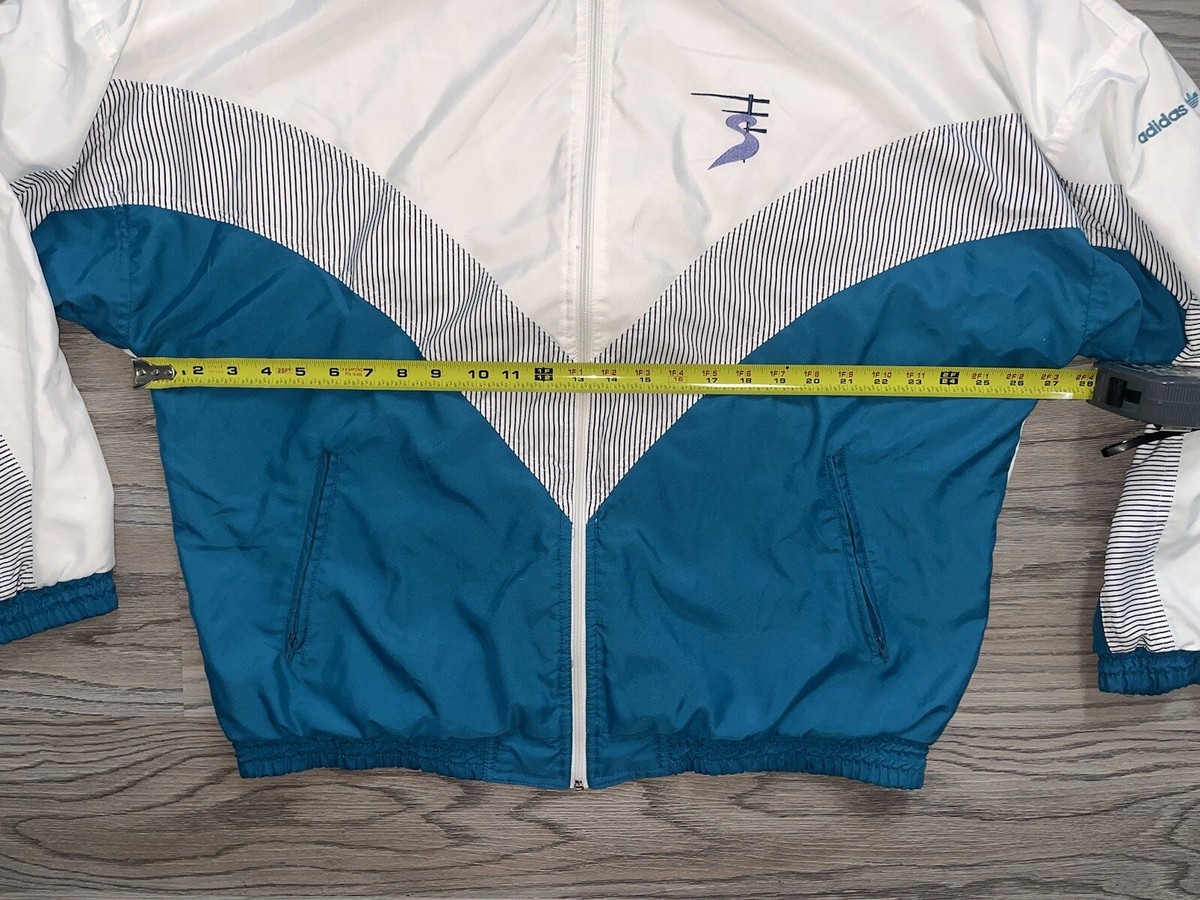 Vintage Adidas Stefan Edberg Tennis Track Jacket Blue Men's Size