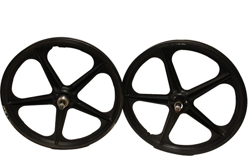 ACS Z Mag Old School BMX Wheel Set 20 in 5 Spoke 3/8 80s- Slotted