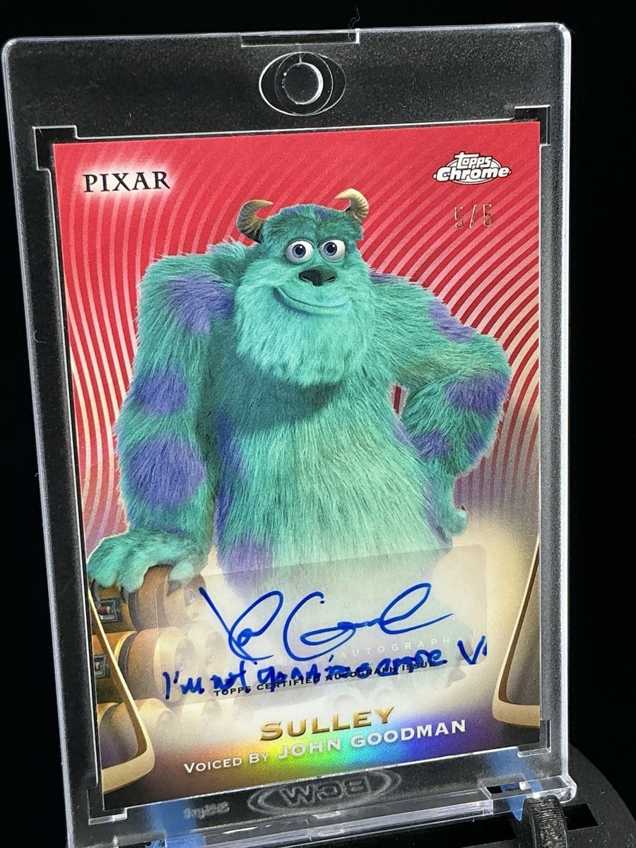 2025 Topps Chrome Disney Sulley John Goodman Red Refractor Auto 5