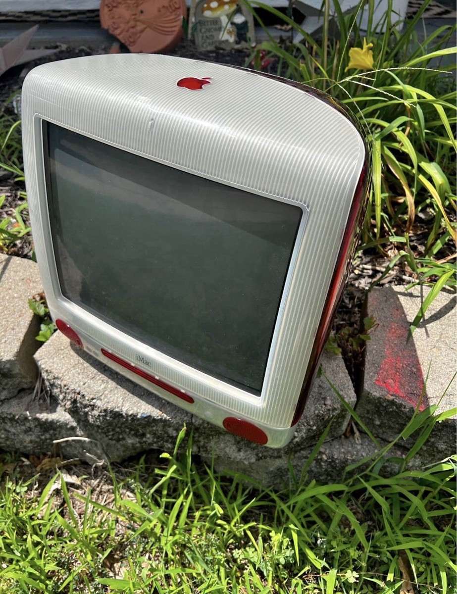 Apple iMac G3 CRT Vintage Desktop Computer Ruby Red Amazing