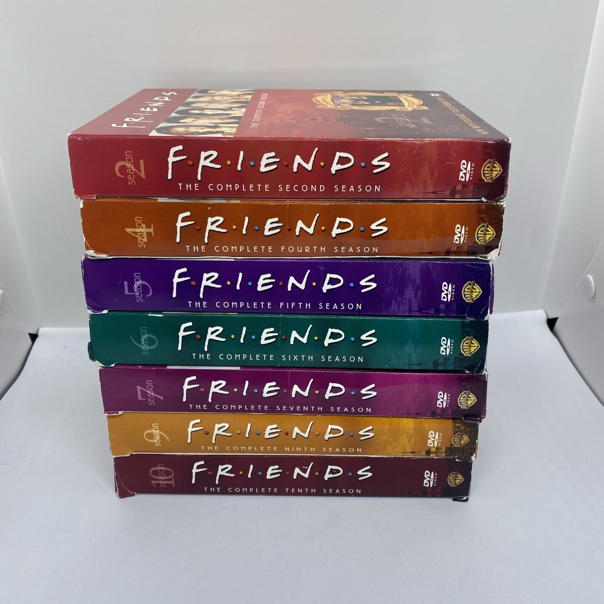 Friends TV DVD Complete Season's 2, 4, 5, 6, 7 and 10 Box Set. No