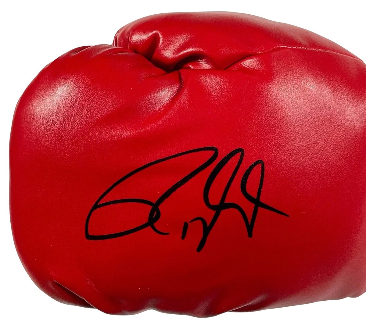 ROY JONES JR. Signed Autograph BOXING GLOVE (1) Left Red JSA