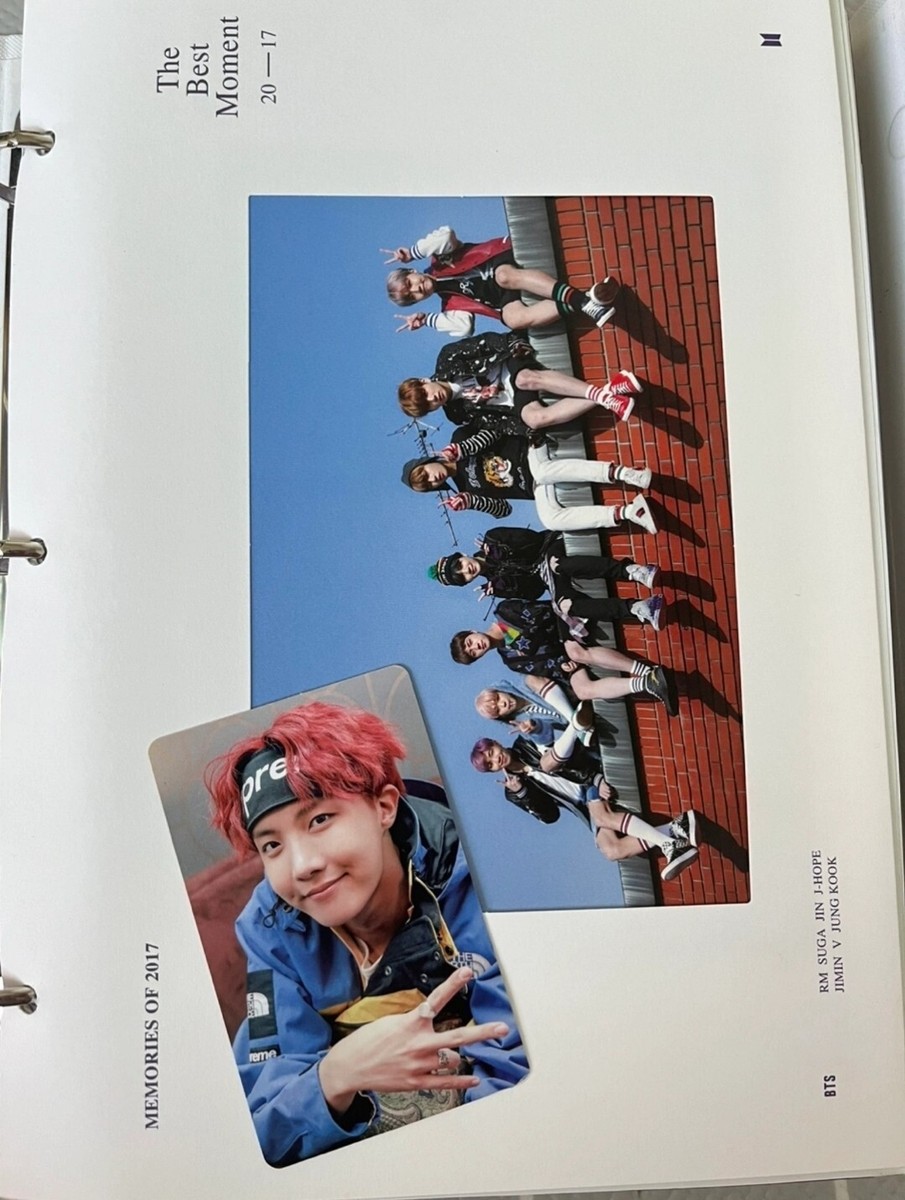 BTS MEMORIES OF 2017 DVD FULL SET J-HOPE Hoseok Photocard Bangtan