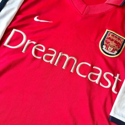 NIKE Dreamcast Collared Arsenal 00/02 Home Jersey Shirt Men Used