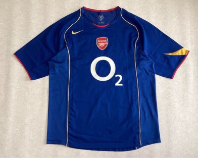 Bergkamp 10 L Arsenal 2004 05 Away Football Shirt Jersey Vintage
