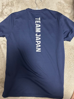 Asics Team Japan Wrestling T-Shirt Size S Navy Official Athlete